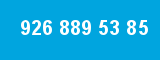 926 889 53 85 926 889 53 85